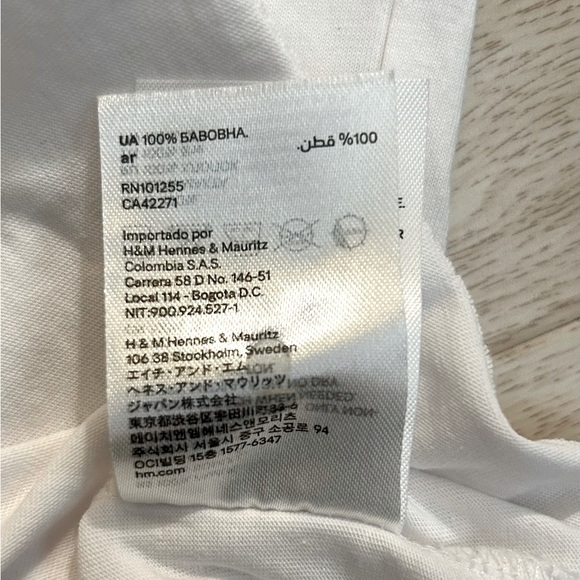H&M White Tee Shirt- Good Times Start Now - Picture 6 of 6